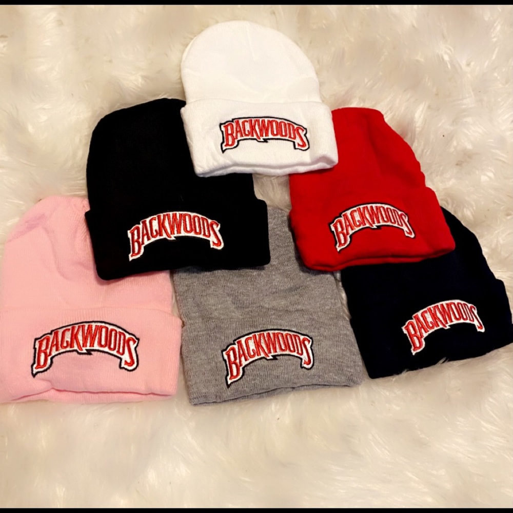 Backwood logo hats/beanies